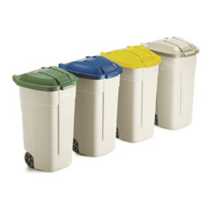 CONTENTOR LIXO MÓVEL 100L S/TAMPA C828